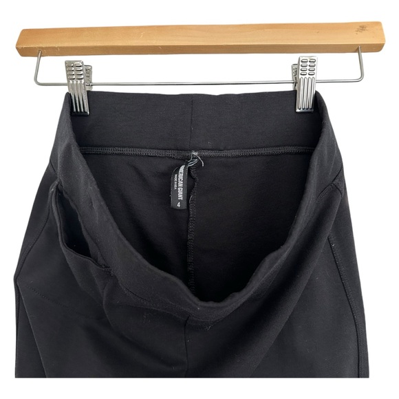 American Giant Leggings Crop Ponte Black Small Front Pocket 21.5" Inseam Size 4 - Picture 8 of 12